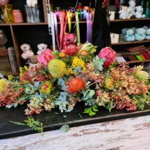 Beautiful Memories casket spray