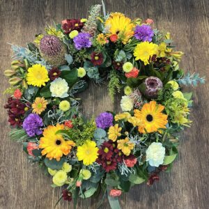 ANZAC Remembrance Wreath in bight colours