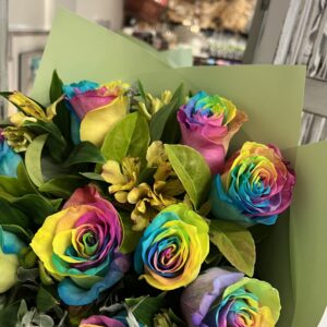 Rainbow Rose Bouquet
