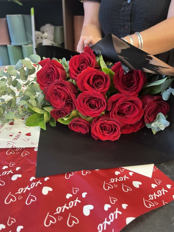 Roses are Red product image: 10 x red rose bouquet for Valentines day.