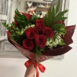 The Valentines Day Package- Standard, Beautiful 6 red rose bouquet.