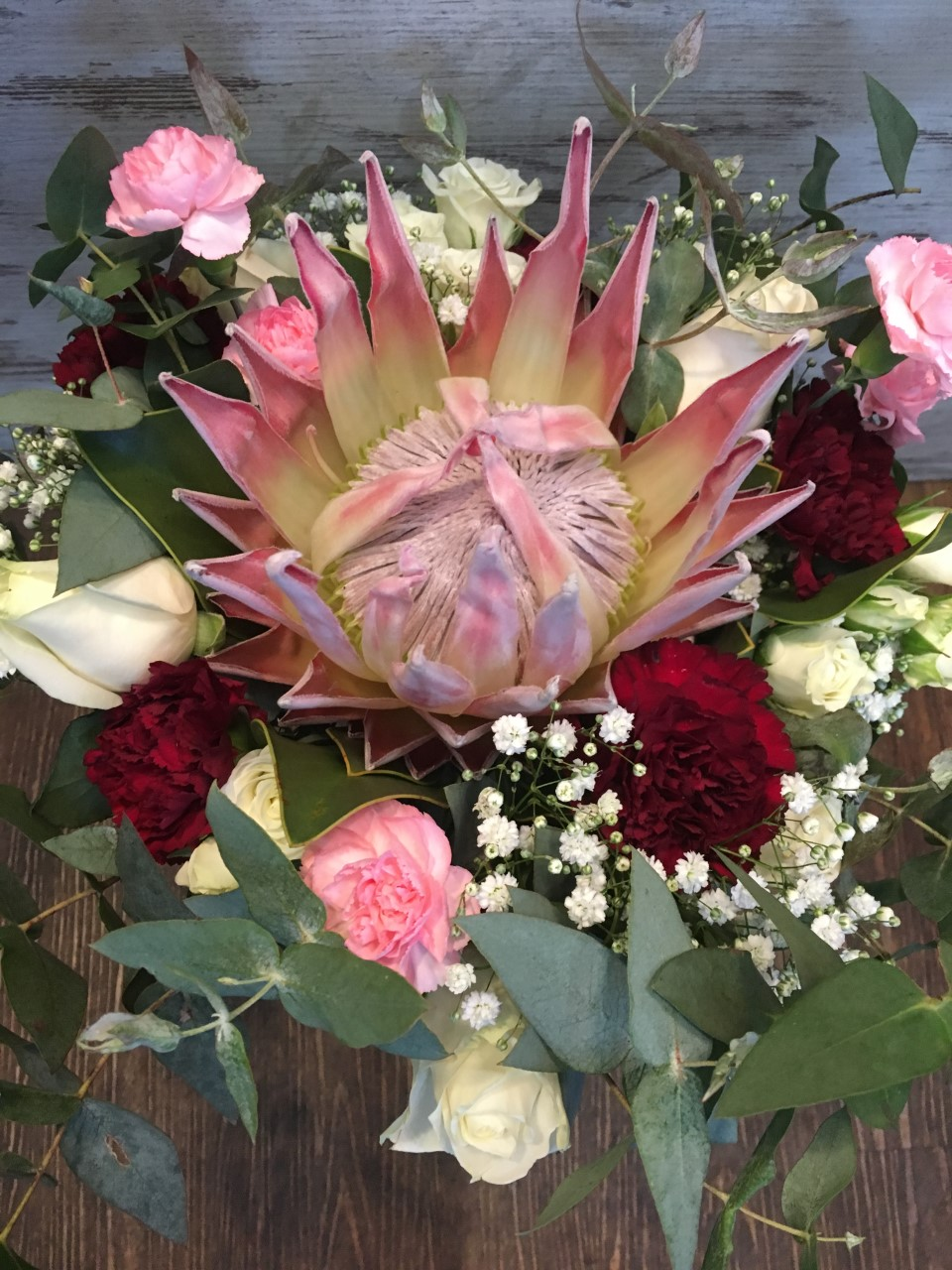 King Protea Bridal Bouquet