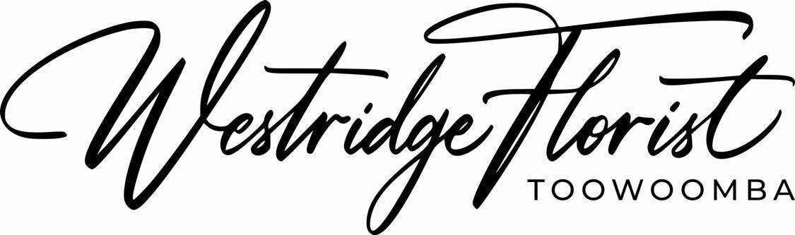 westridge florist toowoomba logo- script font, black