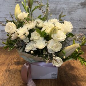 Florist choice sympathy flower arrangement handcrafted by Westridge Florist Toowoomba
