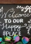 Welcome-to-our-happy-place-sign-local toowoomba florist